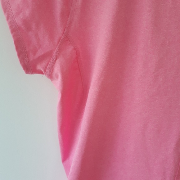 90 Degree Bubble Gum Pink Rouched Tee Sz L - Picture 5 of 5